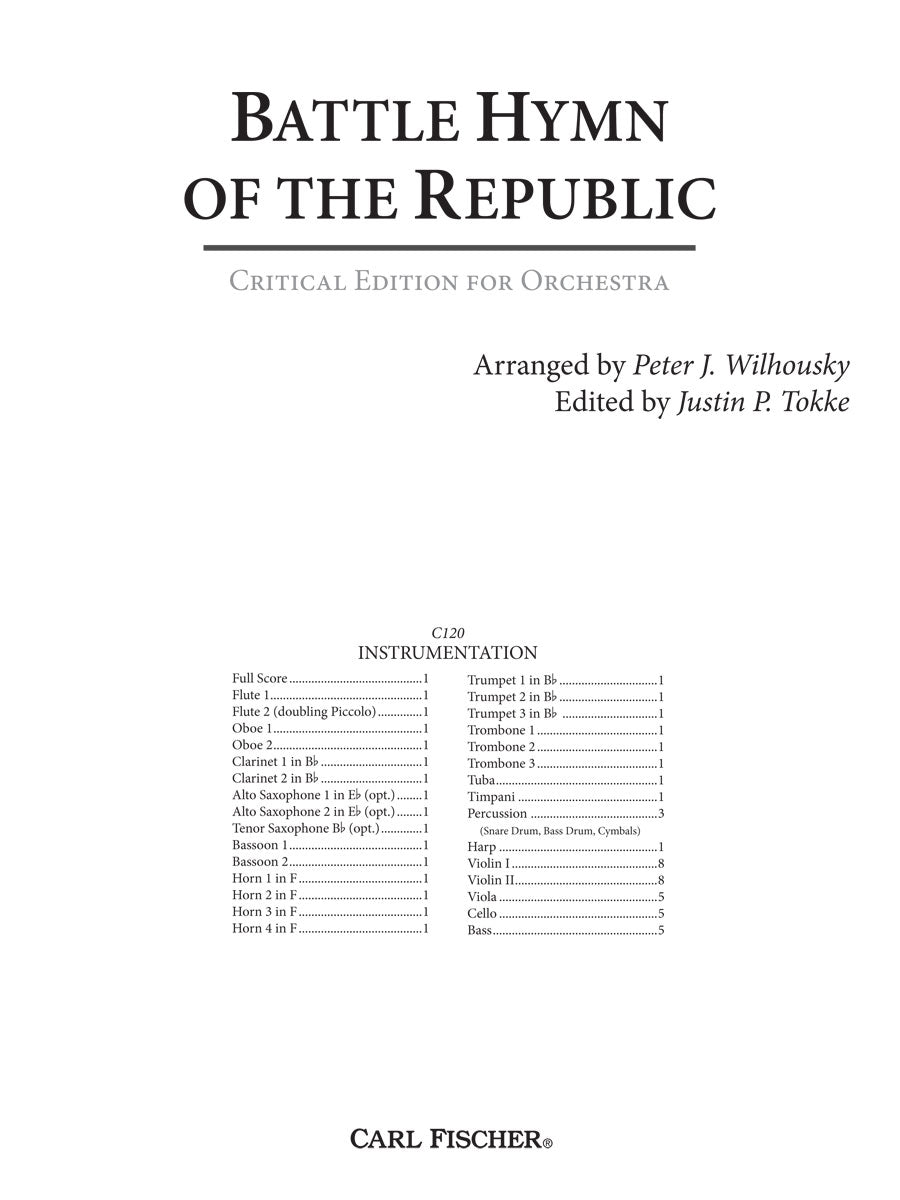 Steffe: Battle Hymn of the Republic (arr. for orchestra & mixed choir)