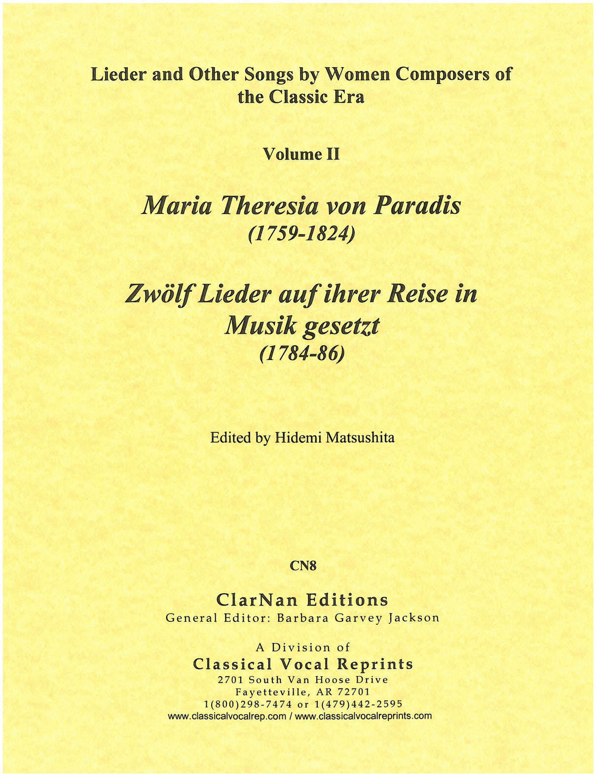 Paradis: 12 Lieder auf ihrer Reise in Musik gesetzt