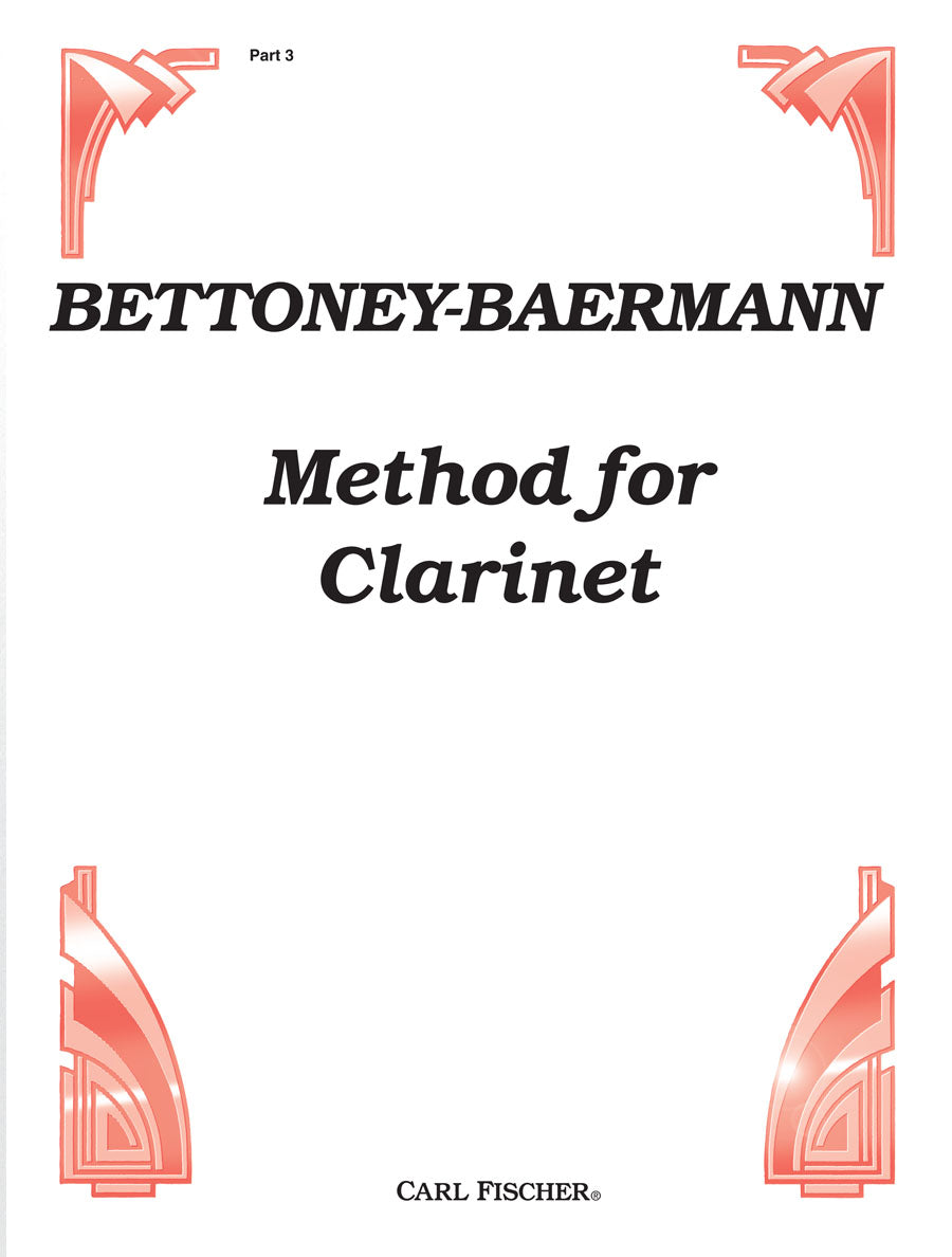 Baermann: Method for Clarinet - Part 3