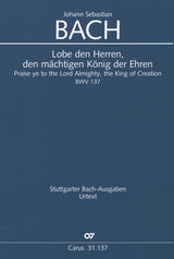 Bach: Lobe den Herren, den mächtigen König der Ehren, BWV 137