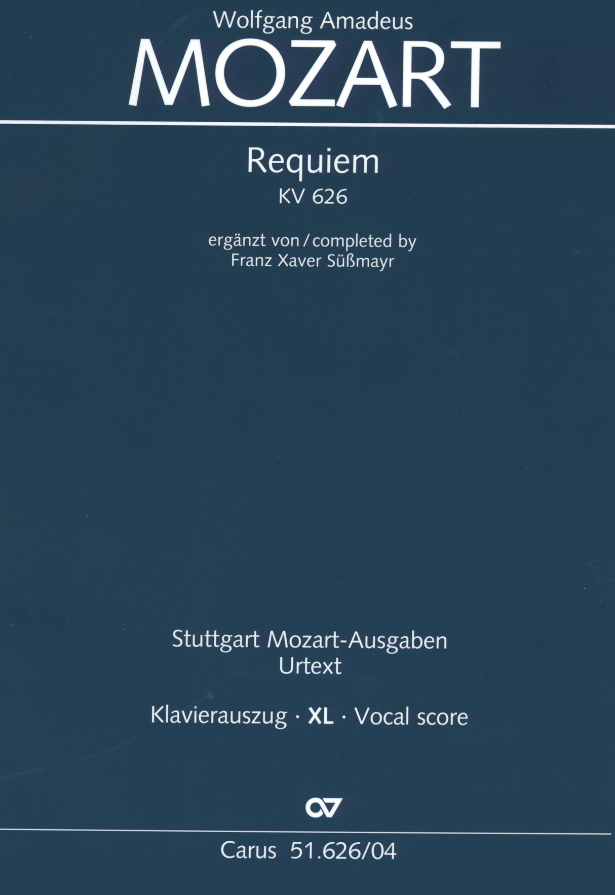 Mozart: Requiem, K. 626 (completed by Süssmayr)