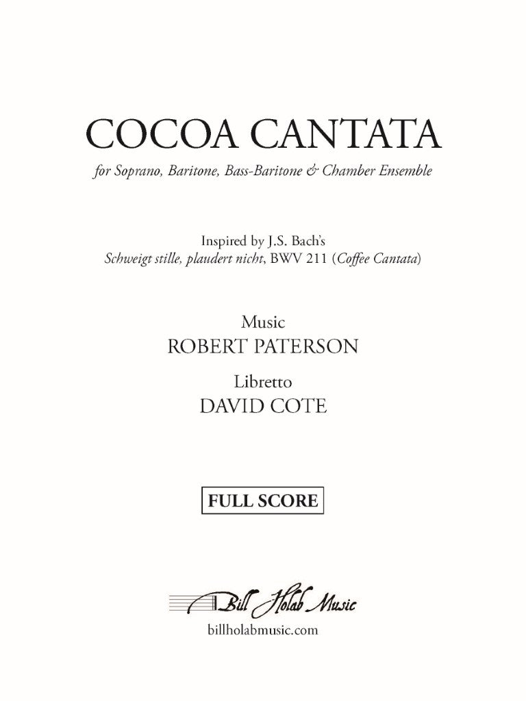 Paterson: Cocoa Cantata