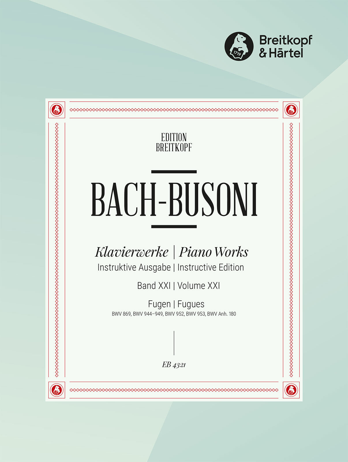 Bach: Fugues BWV 896, 944-949, 952, 953, Anh. III 180