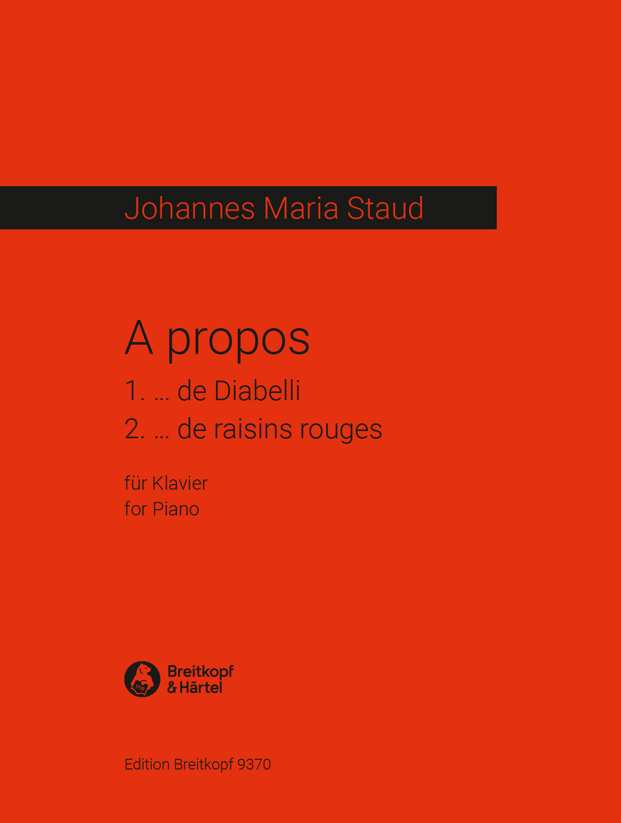 Staud: A propos