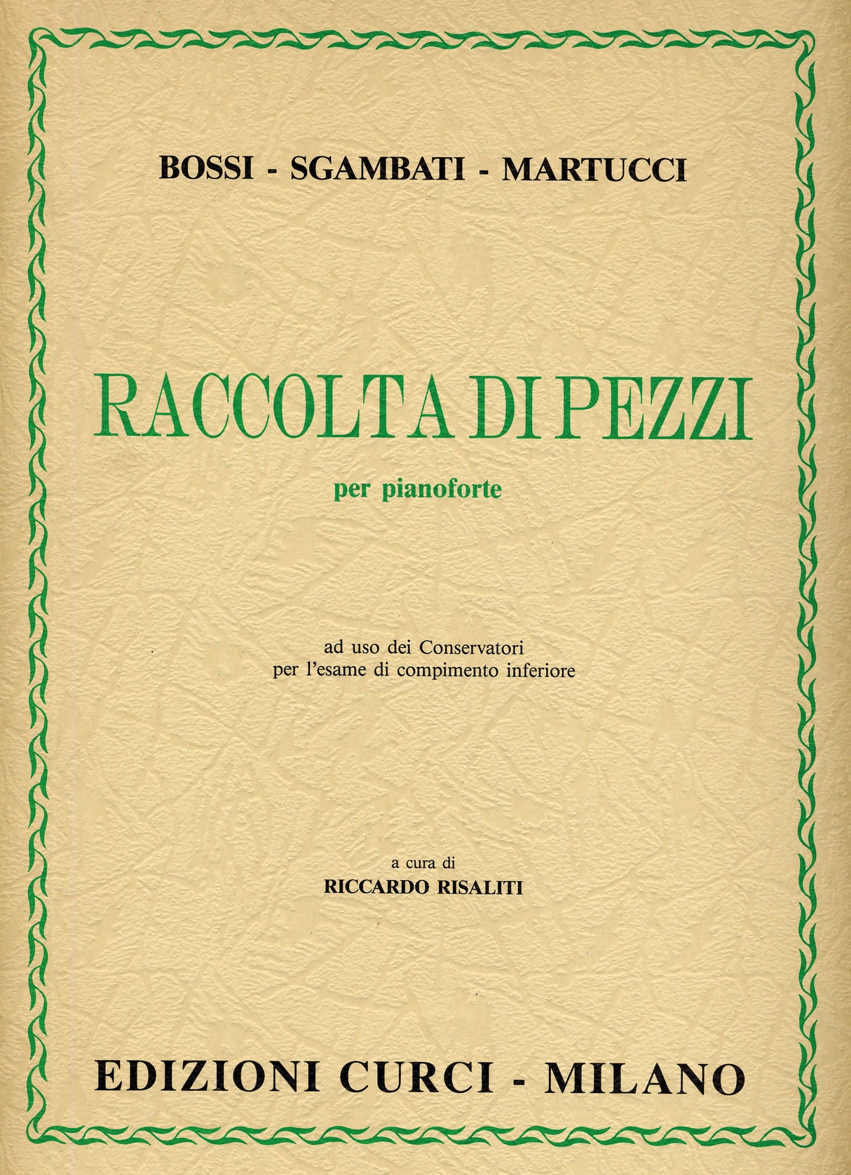 Piano Works by Sgambati, Martucci, & Bossi