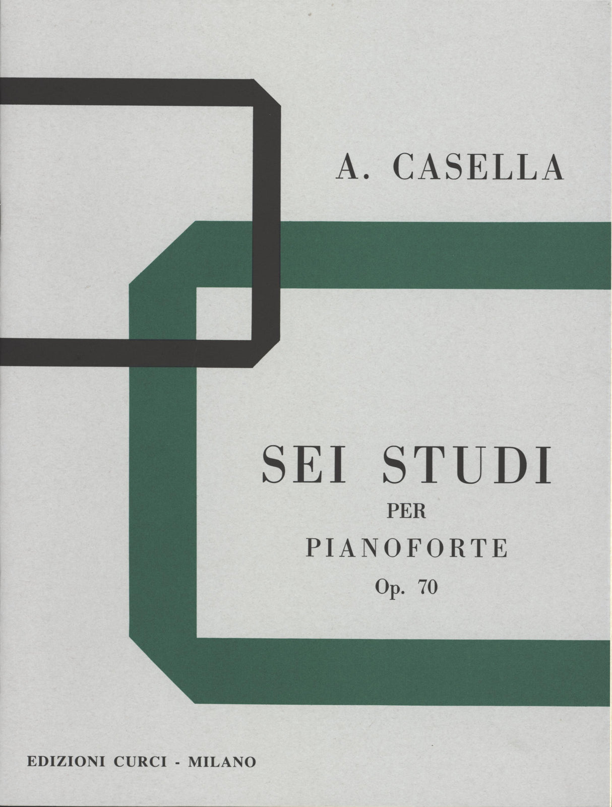 Casella: 6 Studies, Op. 70