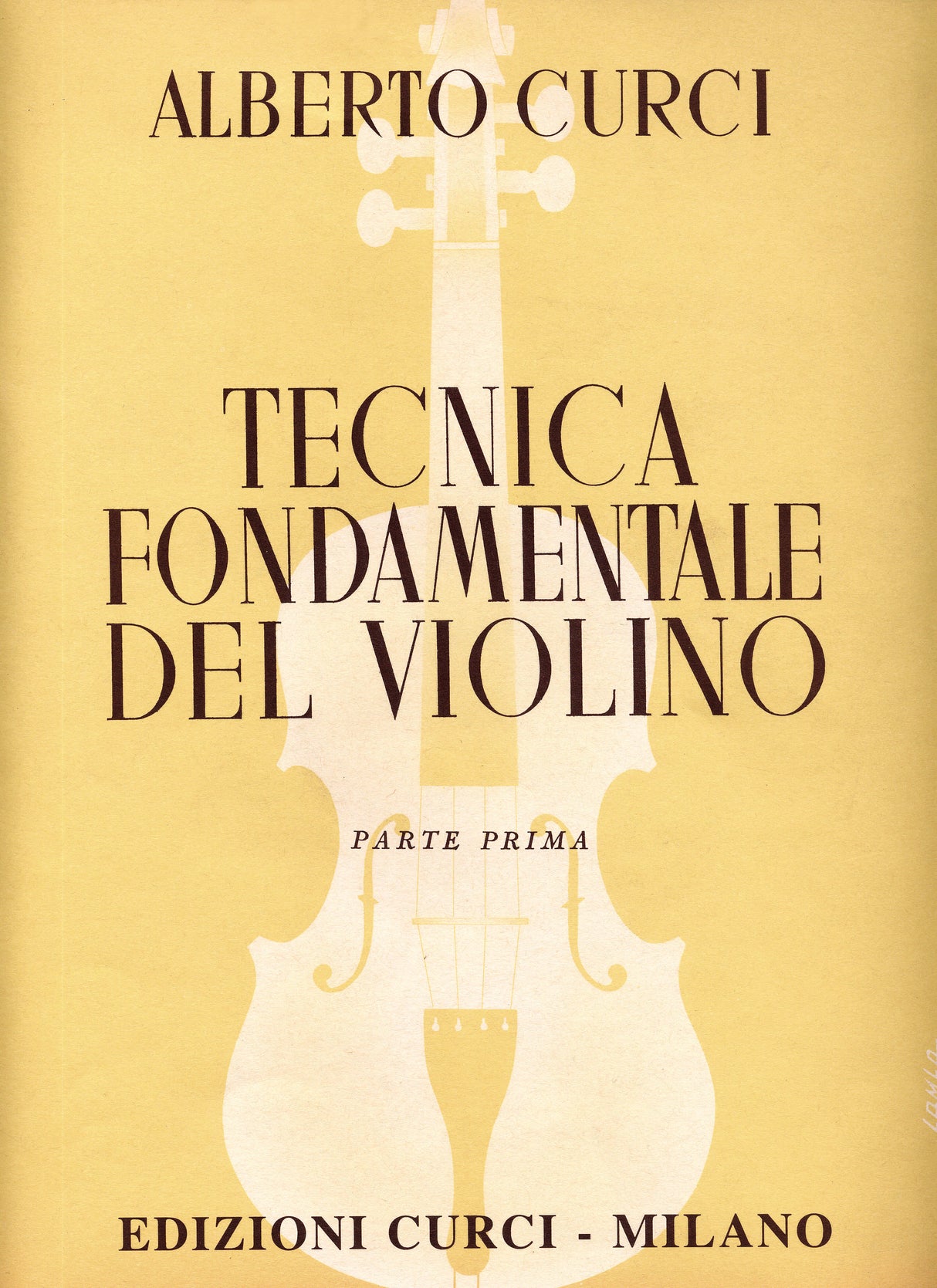 Curci: Tecnica fondamentale del violino - Part 1