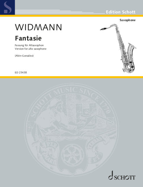 Widmann: Fantasie (Version for Alto Sax)