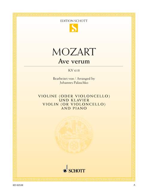 Mozart: Ave verum corpus, K. 618 (arr. for violin/cello & piano)