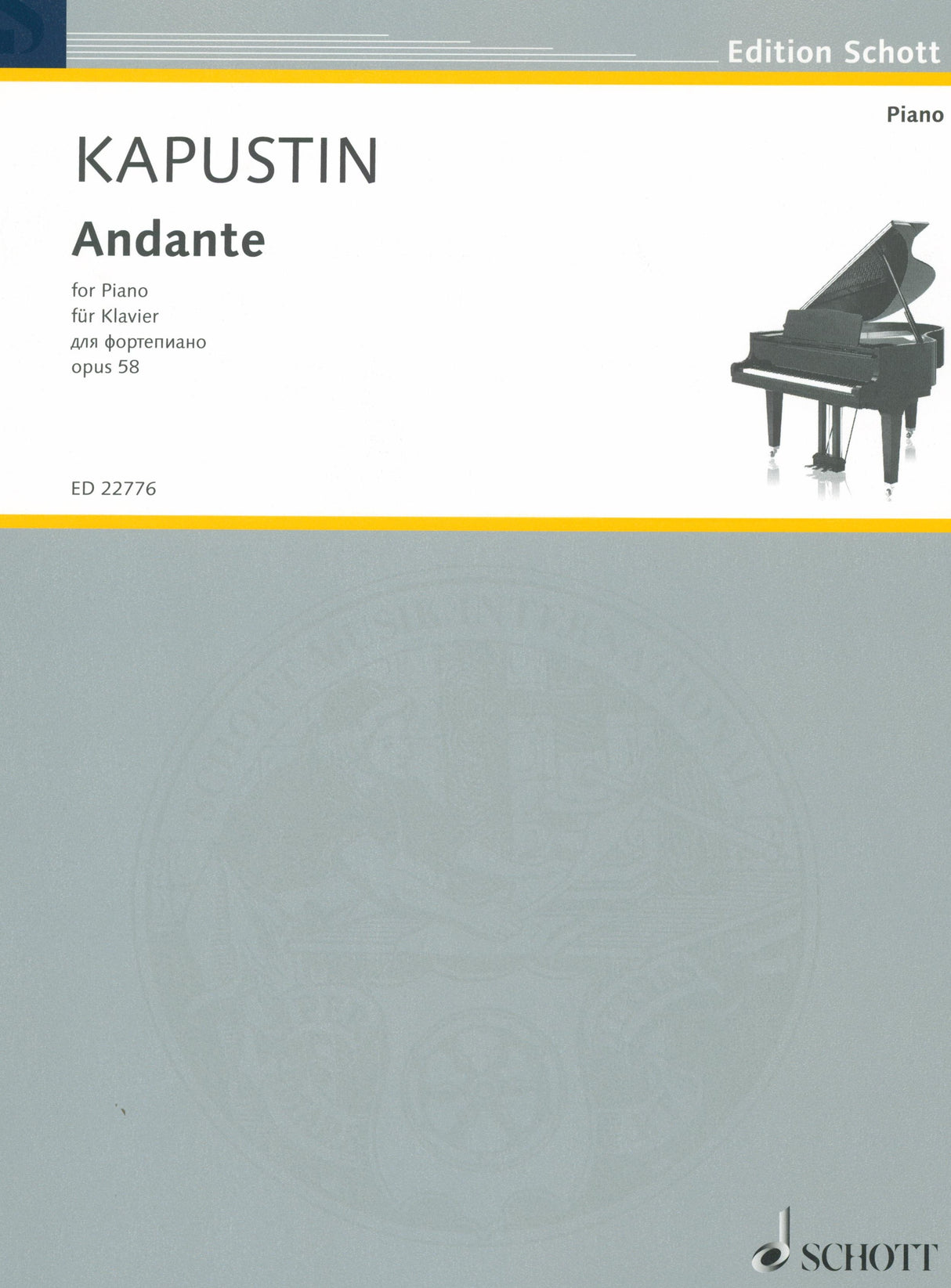 Kapustin: Andante, Op. 58