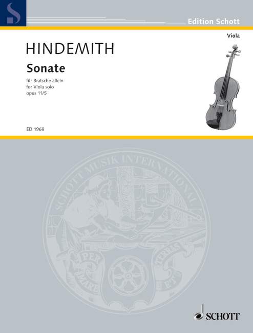 Hindemith: Sonata for Solo Viola, Op. 11, No. 5