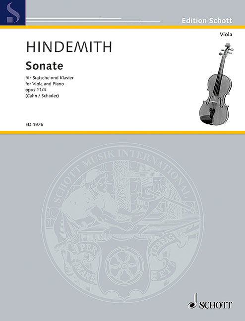 Hindemith: Viola Sonata in F Major, Op. 11, No. 4