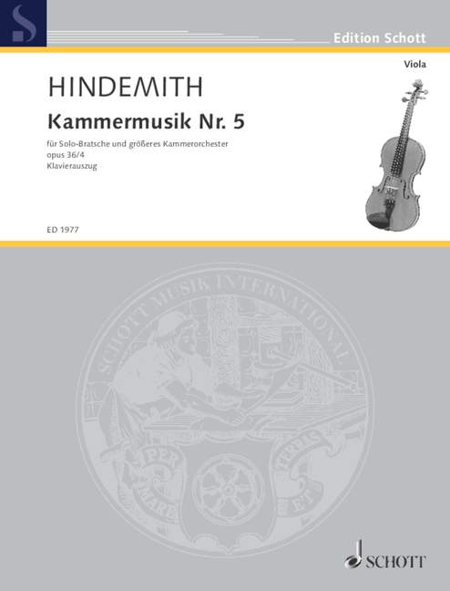 Hindemith: Kammermusik No. 5, Op. 36, No. 4
