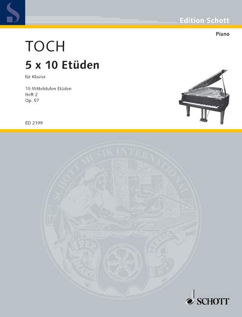 Toch: Zehn Mittelstufenetüden, Op. 57 - Volume 2 (Nos. 6-10)