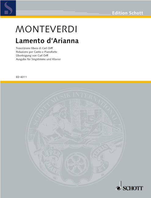 Monteverdi-Orff: Lamento d'Ariana