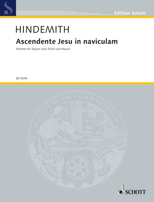 Hindemith: Ascendente Jesu in naviculam