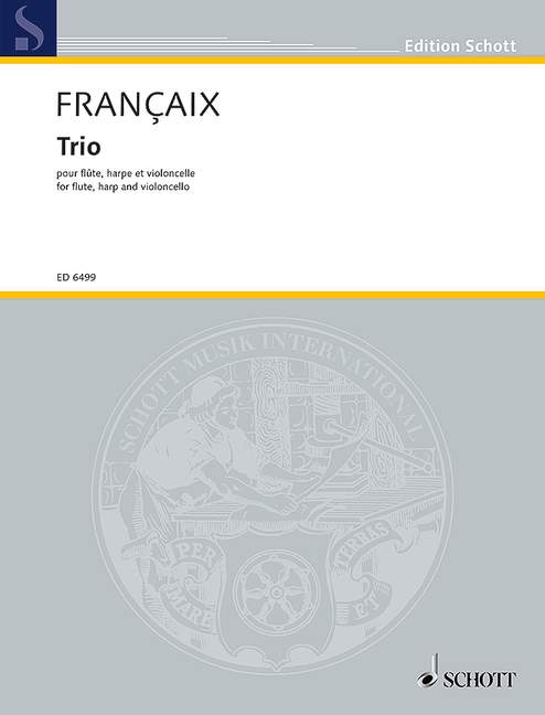 Françaix: Trio for Flute, Harp and Cello