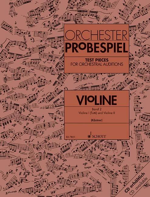 Test Pieces for Orchestral Auditions - Violin (Tutti Violin I & II)