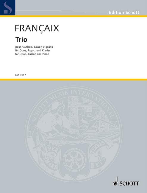 Françaix: Trio for Oboe, Bassoon and Piano