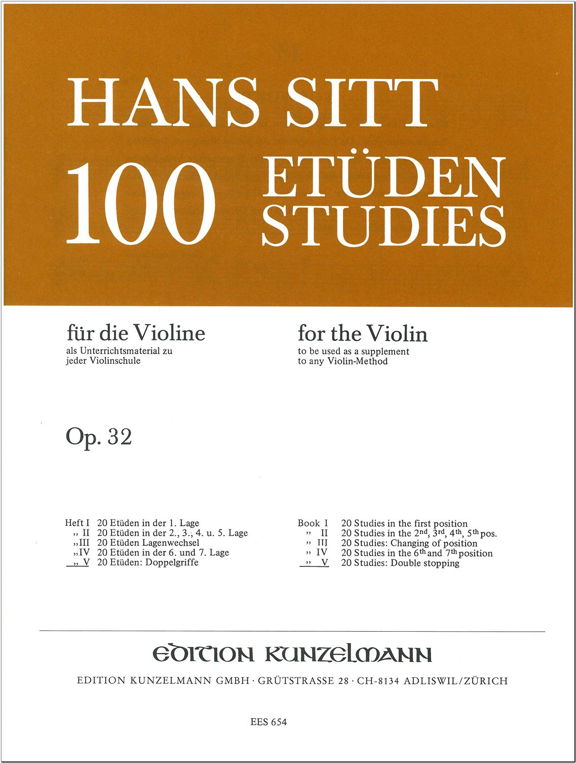 Sitt: Études, Op. 32, Nos. 81-100