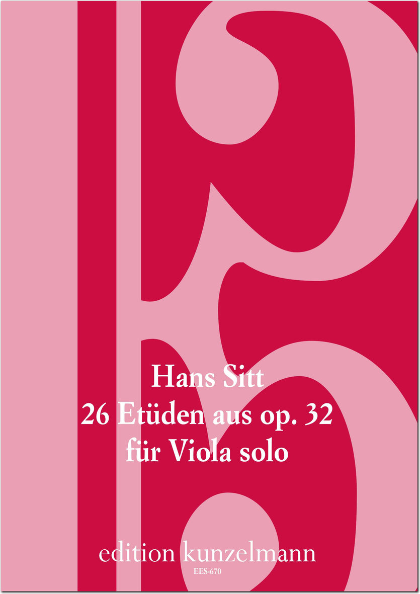 Sitt: 26 études from, Op. 32 - Book 6 (transc. for viola)