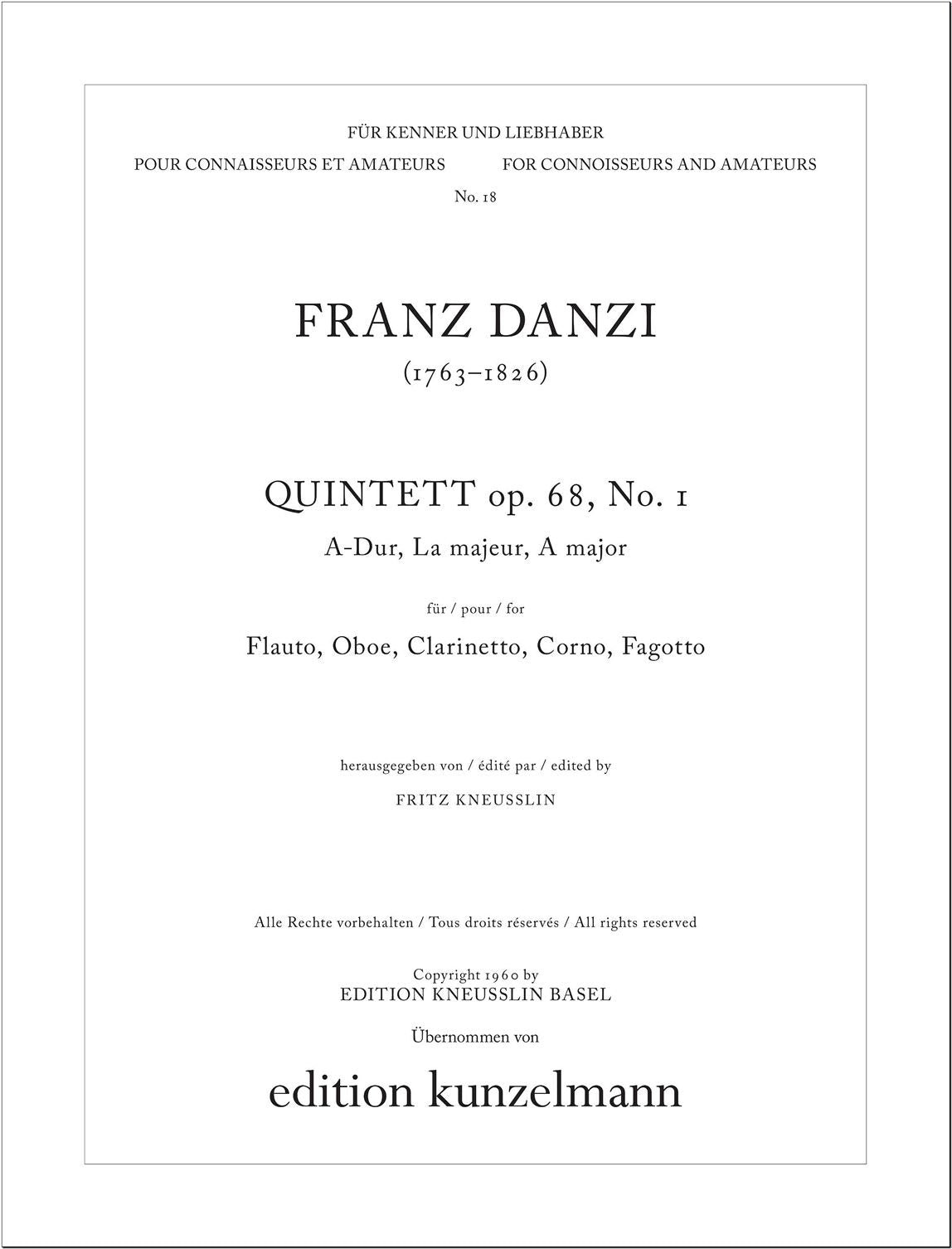 Danzi: Wind Quintet, Op. 68, No. 1