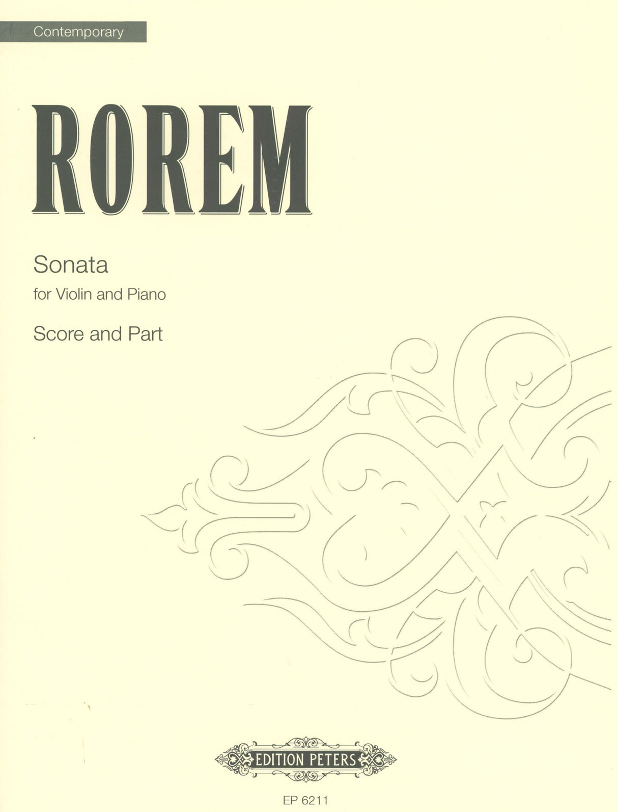 Rorem: Violin Sonata