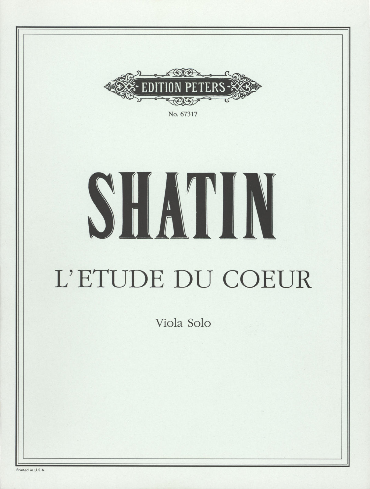 Shatin: L'Etude du coeur