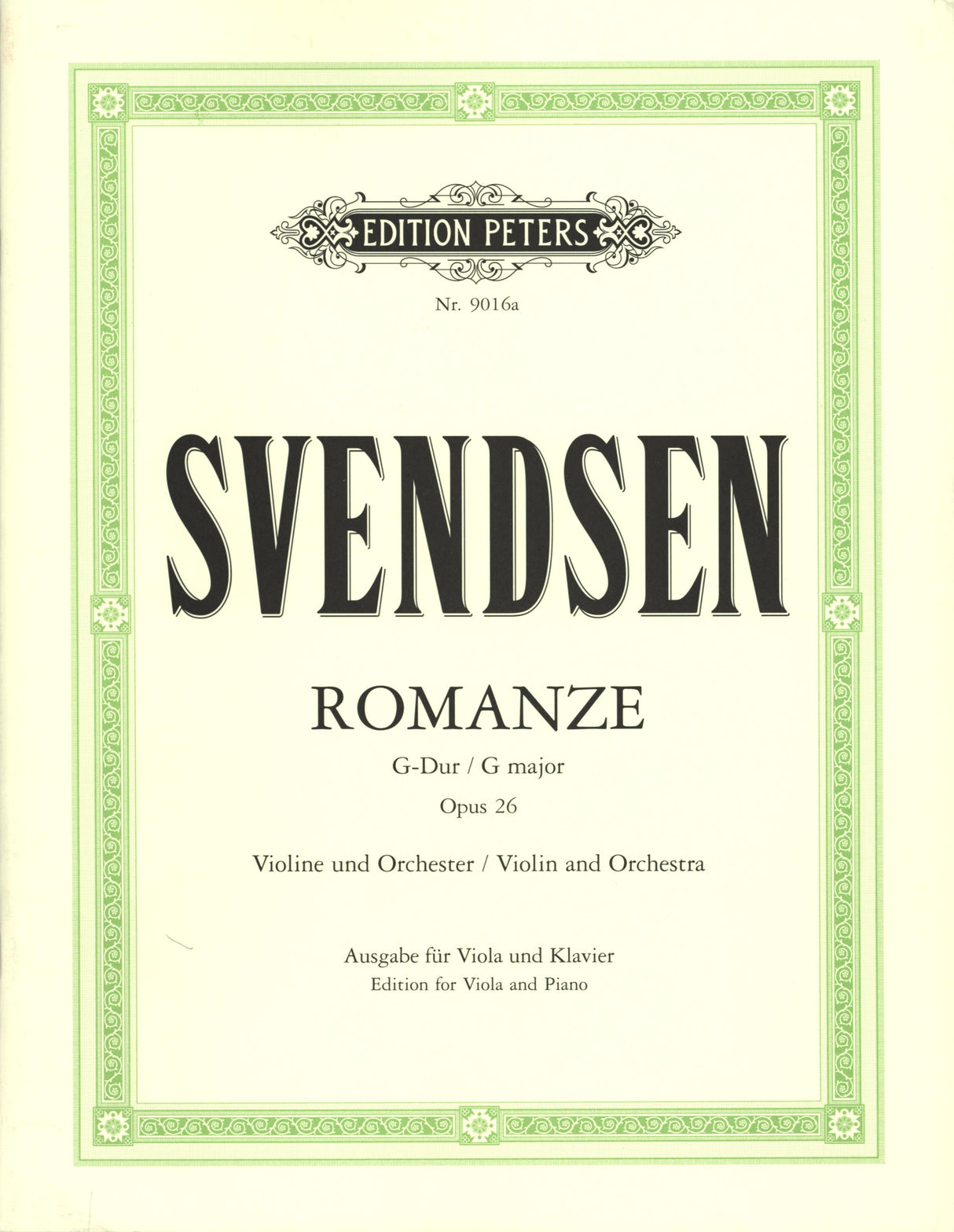 Svendsen: Romance in G Major, Op. 26 (arr. for viola)