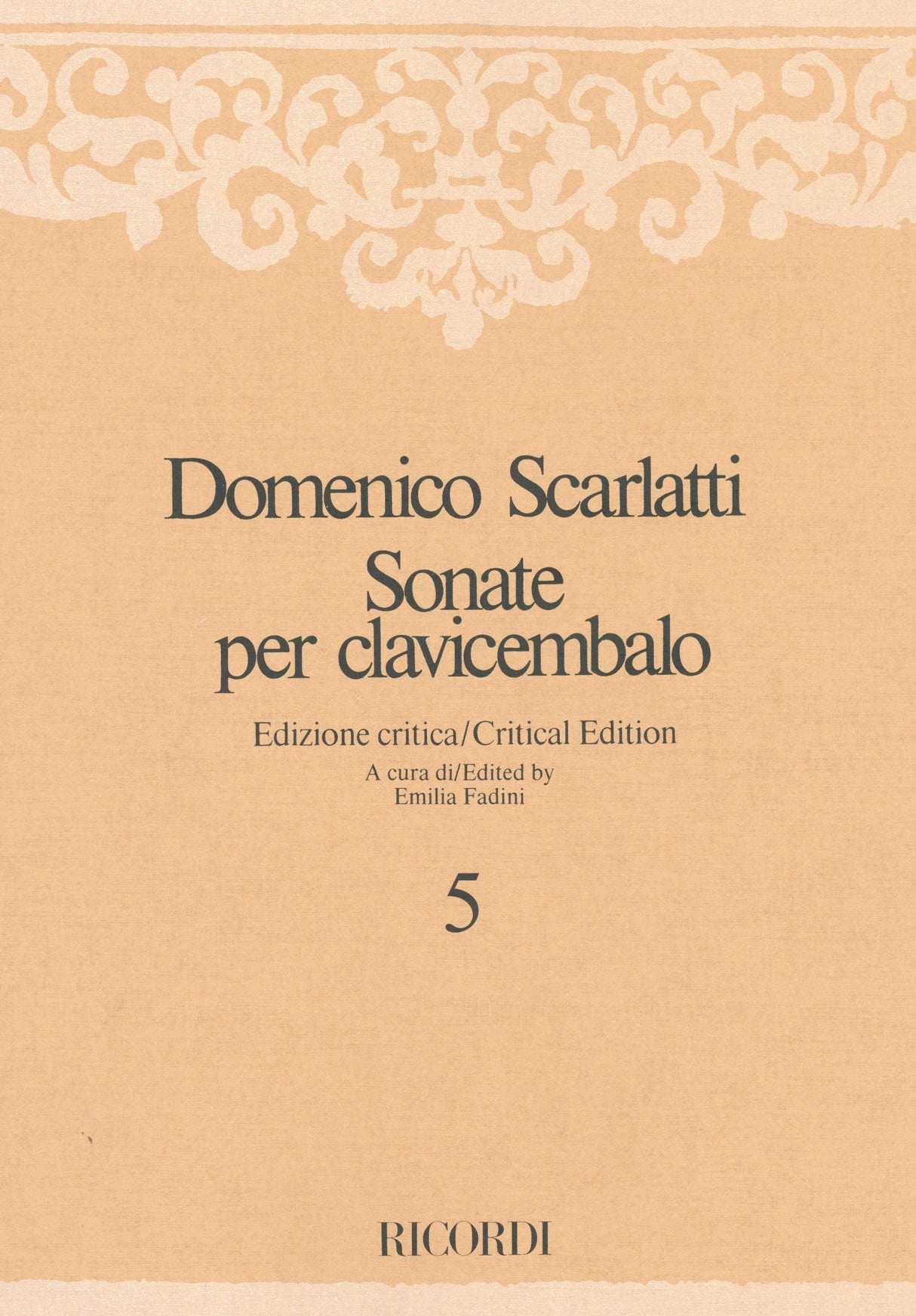 Scarlatti: Keyboard Sonatas - Volume 5 (K. 266-325)