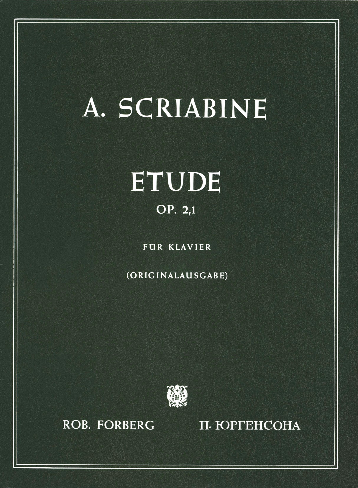 Scriabin: Étude in C-sharp Minor, Op. 2, No. 1