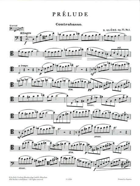 Glière: Prélude, Op. 32, No. 1