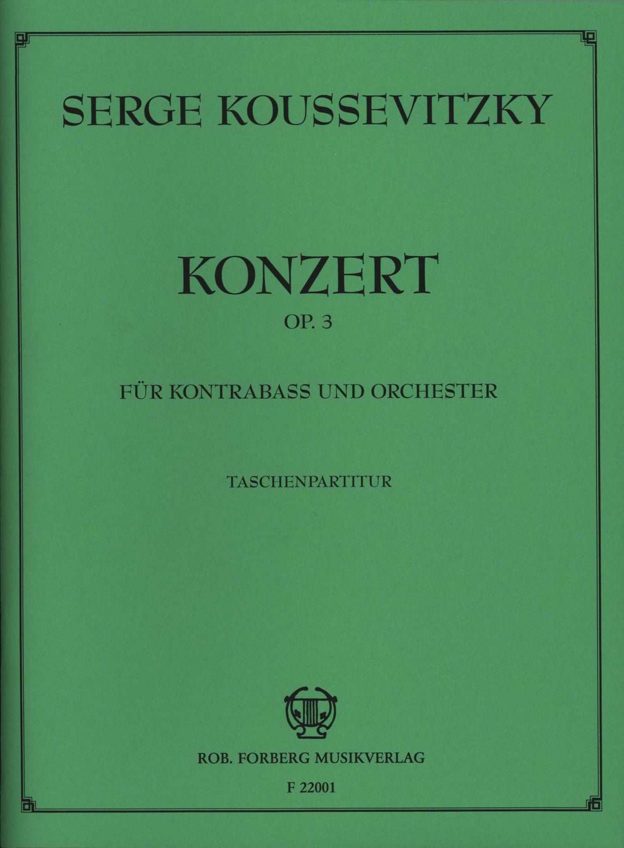 Koussevitzky: Double Bass Concerto, Op. 3