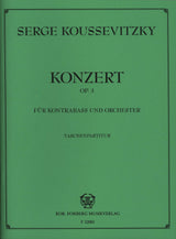 Koussevitzky: Double Bass Concerto, Op. 3