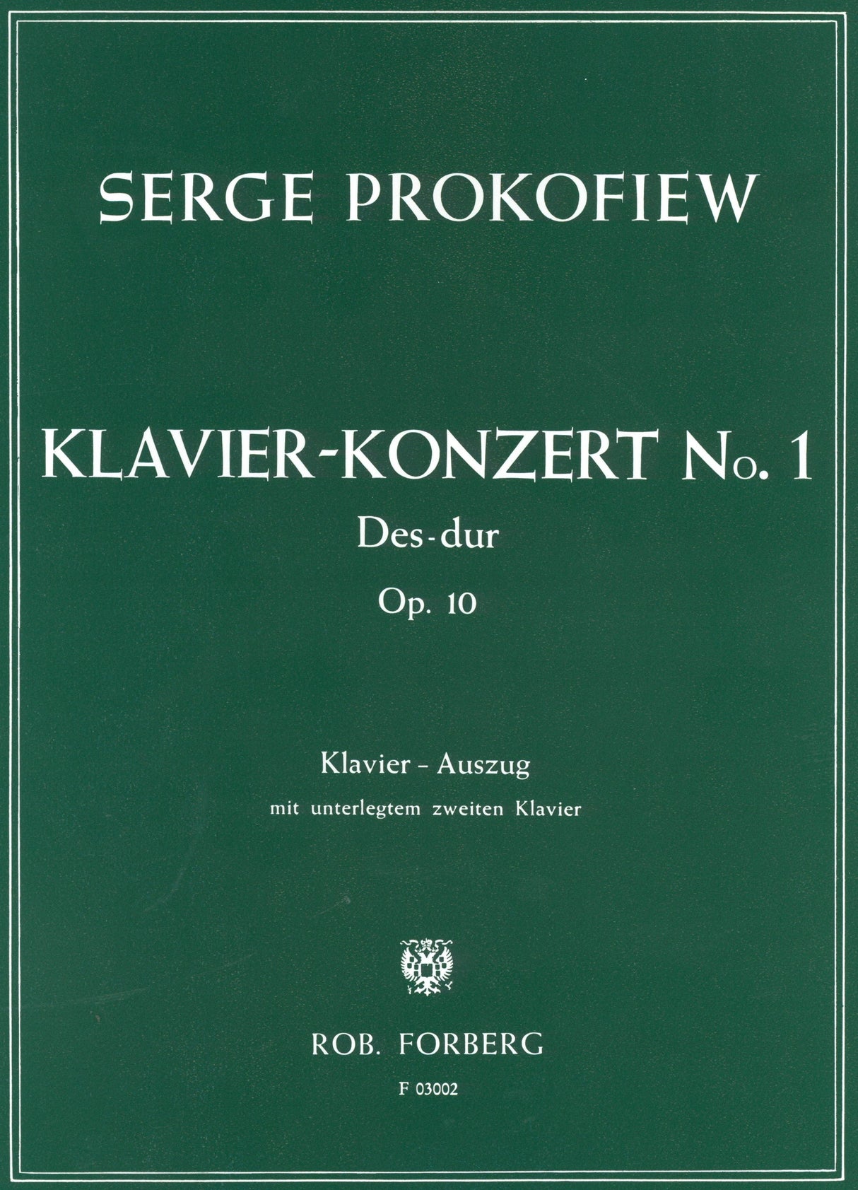 Prokofiev: Piano Concerto No. 1 in D-flat Major, Op. 10
