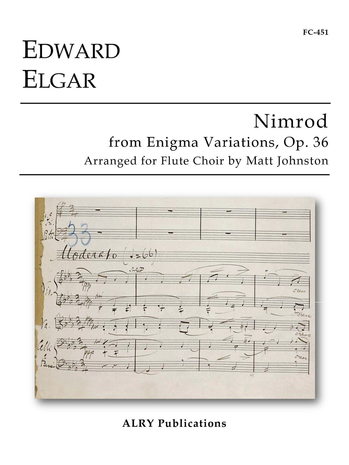 Elgar: Nimrod from Enigma Variations (arr. for flute choir)