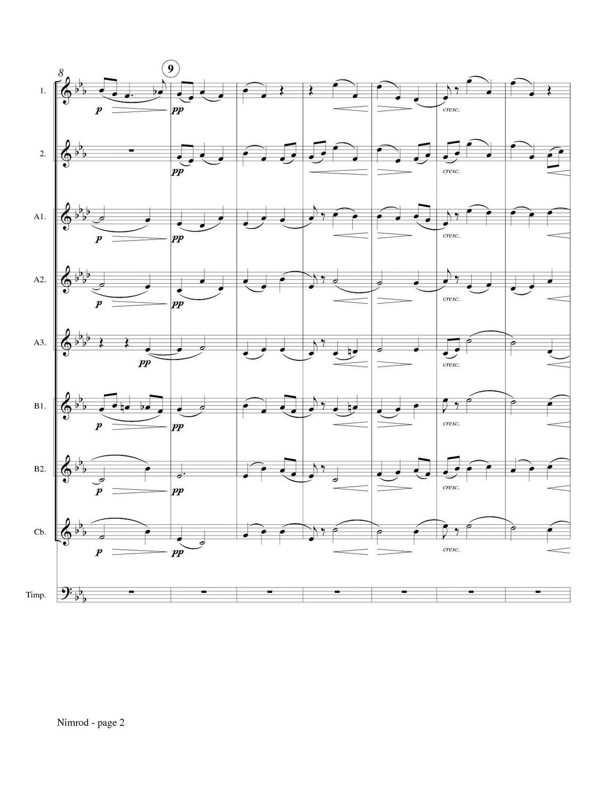 Elgar: Nimrod from Enigma Variations (arr. for flute choir)