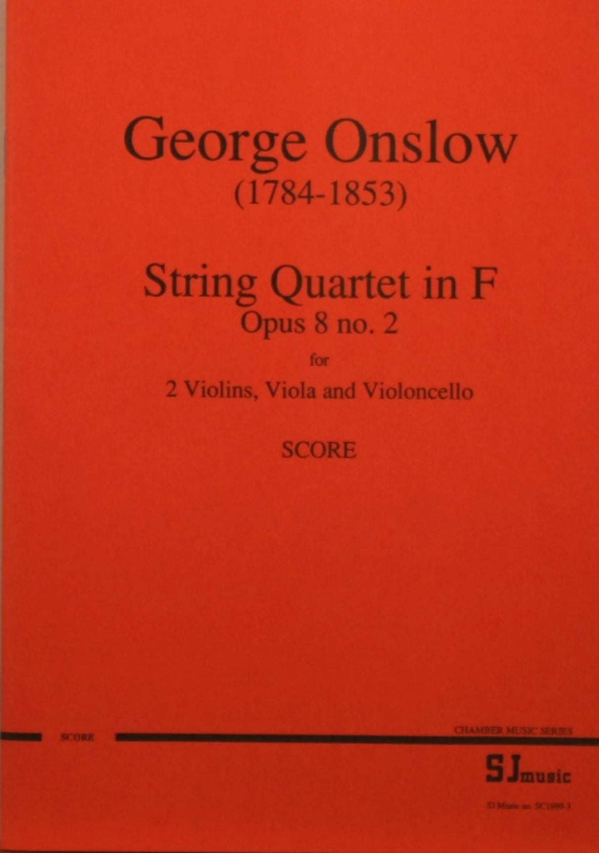 Onslow: String Quartet in F Major, Op. 8, No. 2