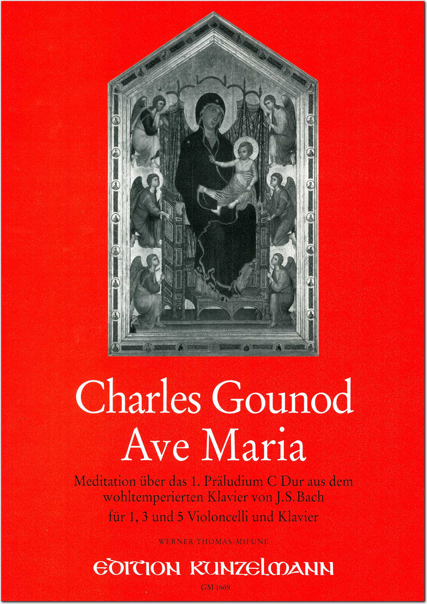 Bach-Gounod: Ave Maria (arr. for 1 to 5 cellos & piano)