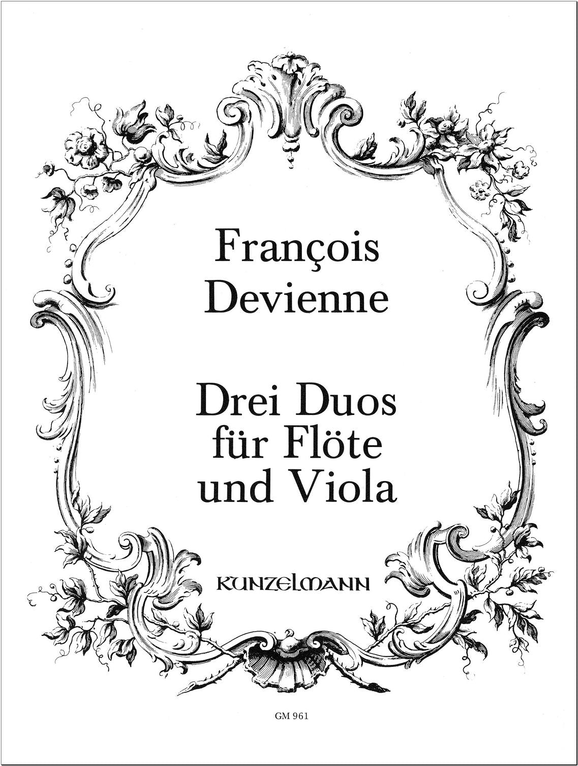 Devienne: 3 Duos for Flute & Viola, Op. 5