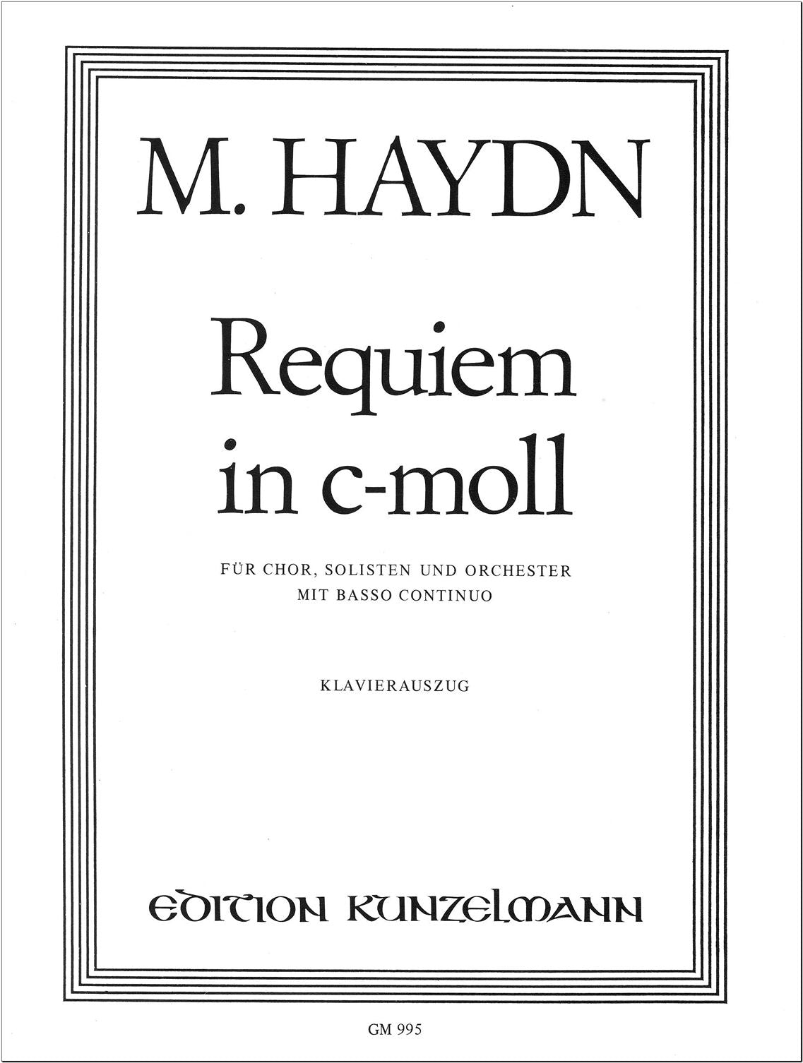 M. Haydn: Requiem in C Minor