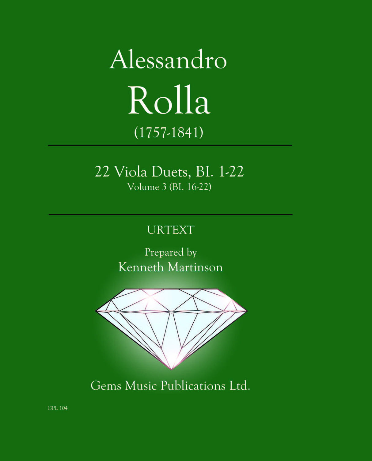 Rolla: 22 Viola Duets - Volume 3 (BI. 16-22)