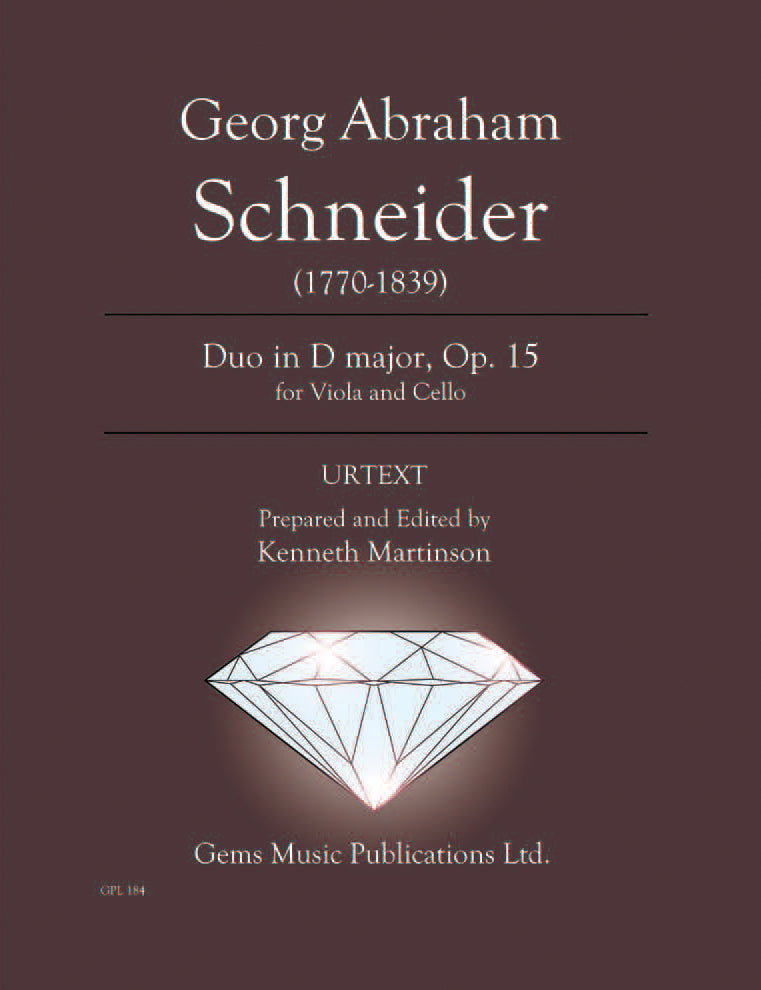 G.A. Schneider: Duo in D Major, Op. 15