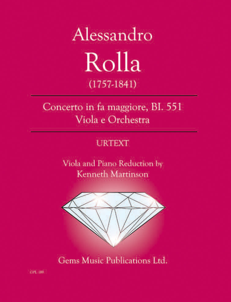 Rolla: Viola Concerto in F Major, BI. 551