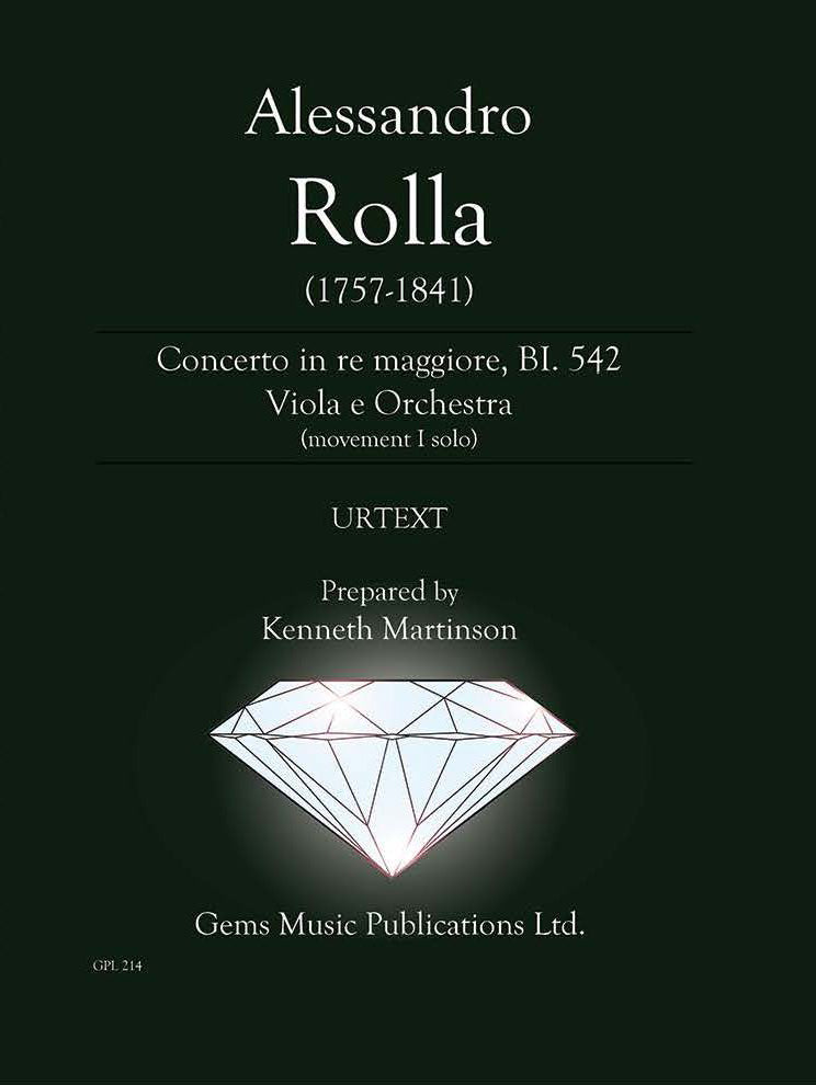 Rolla: Viola Concerto in D Major, BI. 542