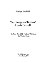 Antheil: Two Songs on Texts of Lewis Carroll