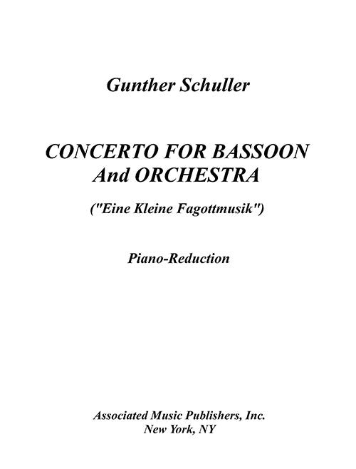 Schuller: Bassoon Concerto