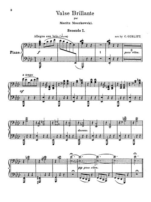 Moszkowski: Valse Brillante (arr. for 2 pianos, 8 hands)