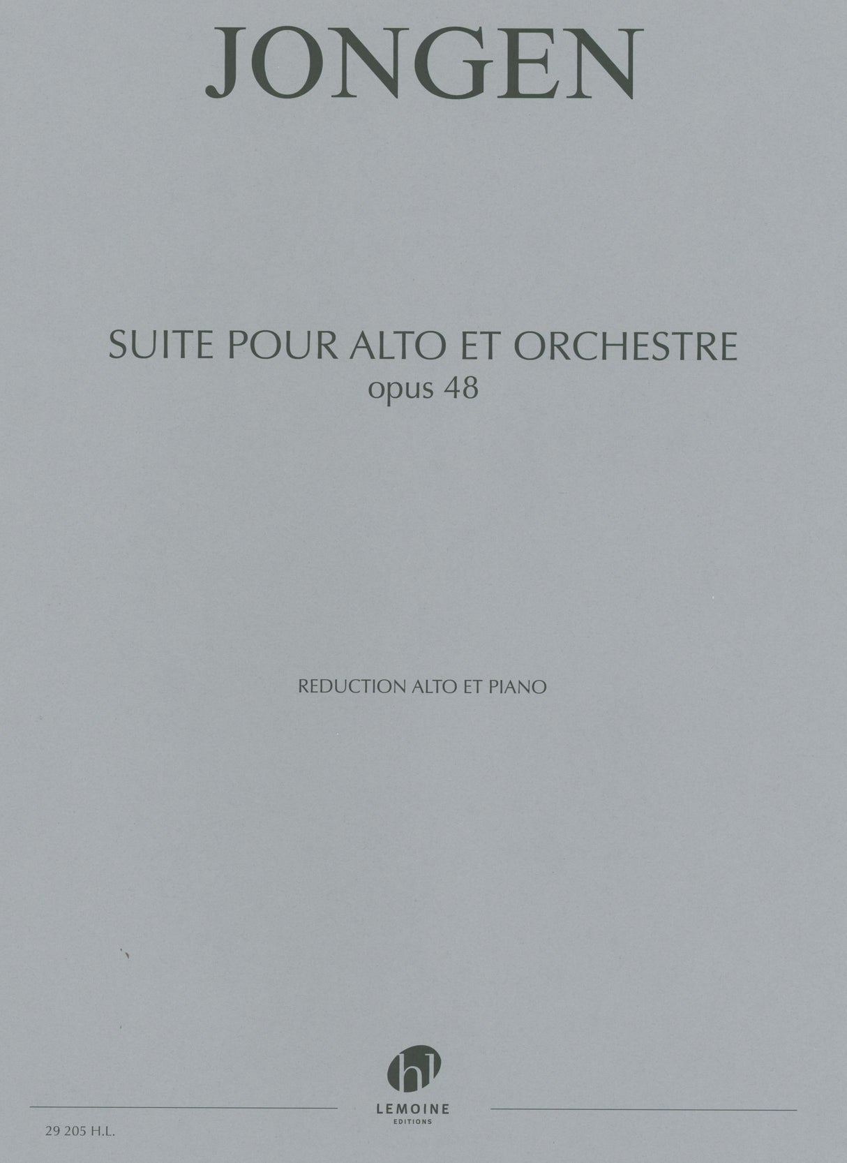 Jongen: Suite, Op. 48