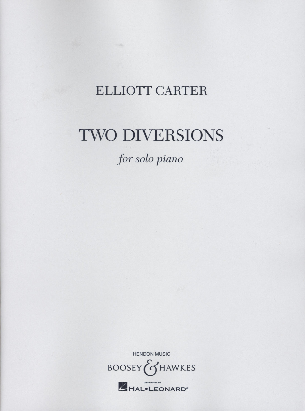 Carter: Two Diversions